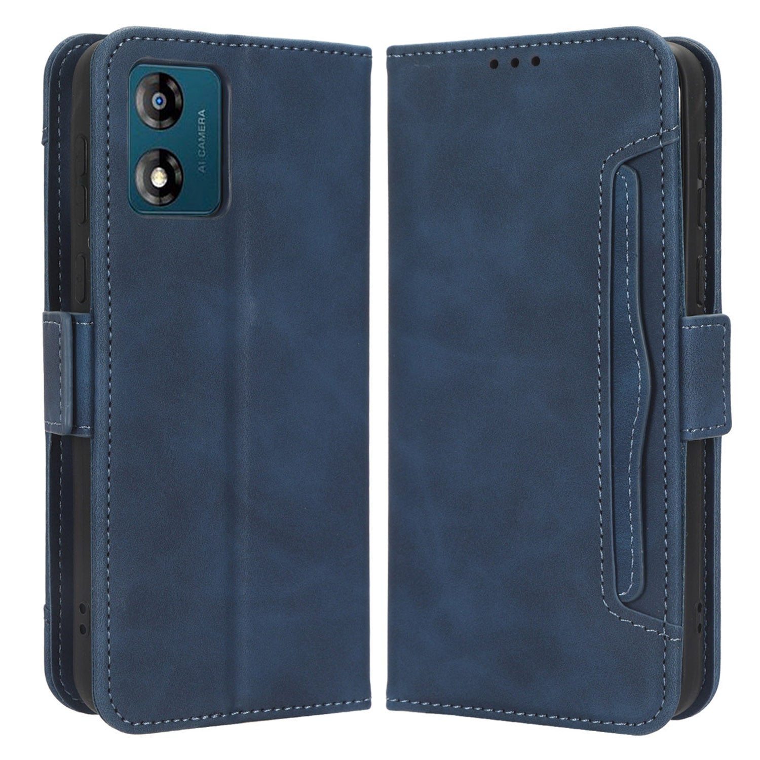 For Motorola Moto E13 4G Phone Wallet Case Stand Multiple Card Slots PU Leather Phone Cover For Motorola Moto E13 4G Phone Wallet Case Stand Multiple Card Slots PU Leather Phone Cover